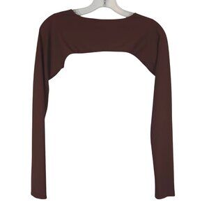 Y2K Leana Shrug Bolero Designer Cap Slv Cocktail Party‎ Festival Feminine Top SM